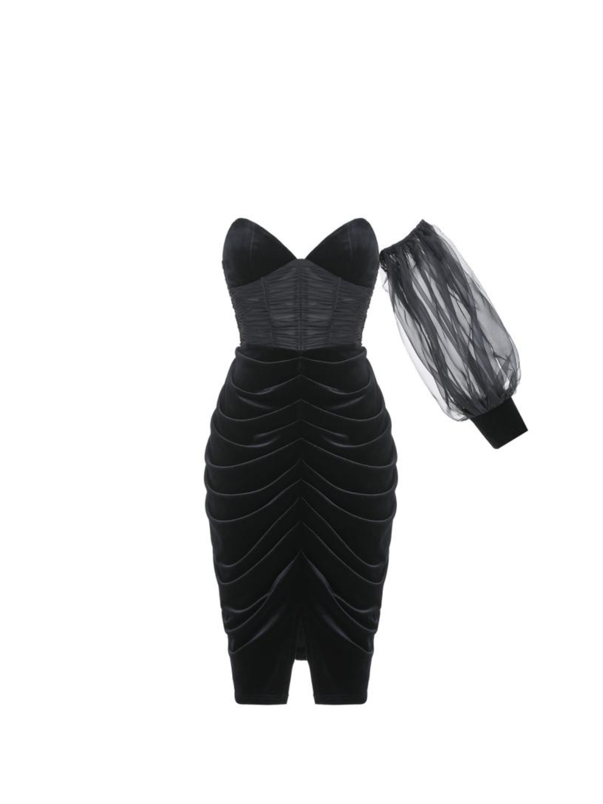 Asymmetric Velvet Dress Asymmetric Velvet Dress