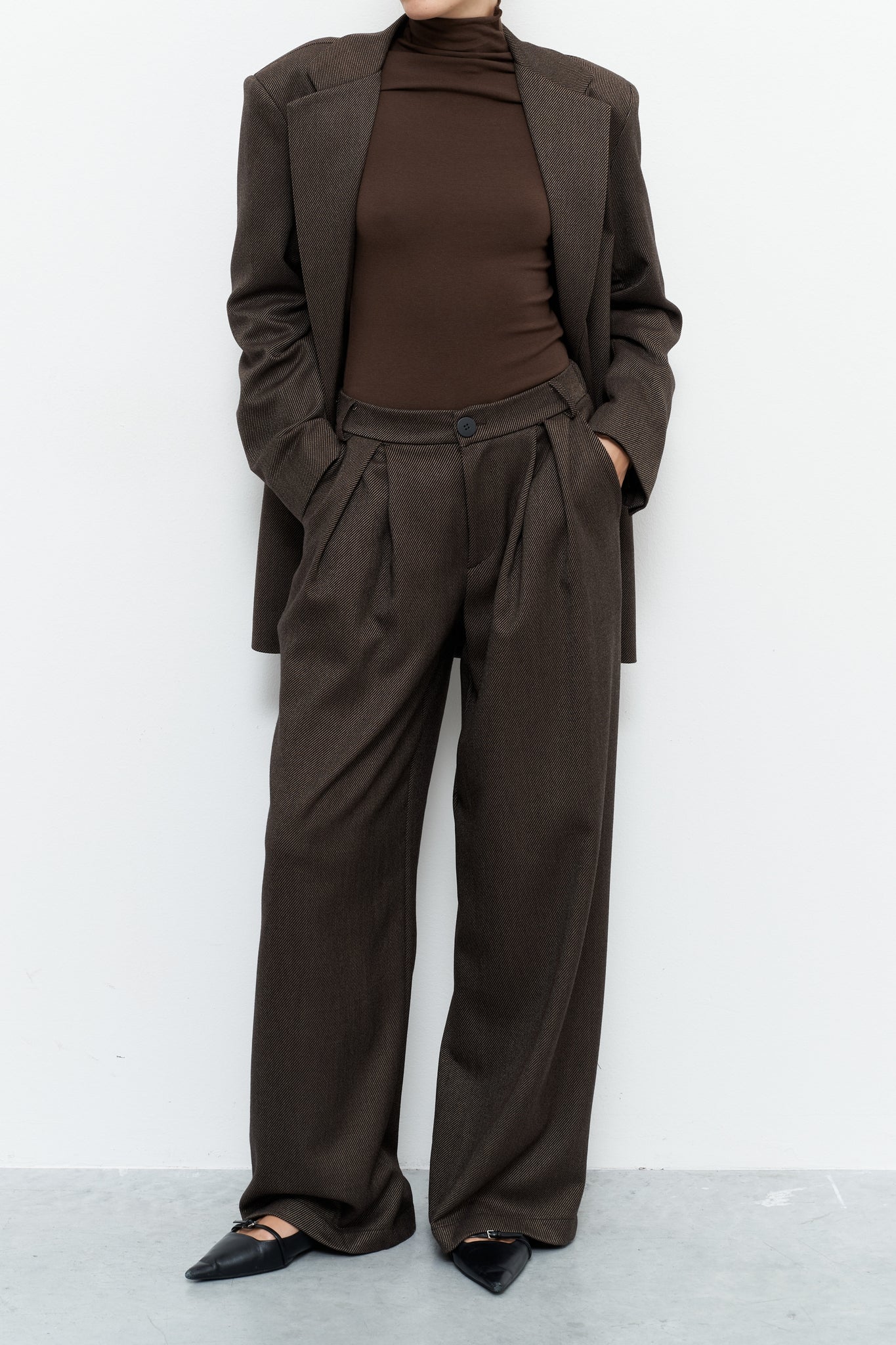 Sleek High-Waist Trousers