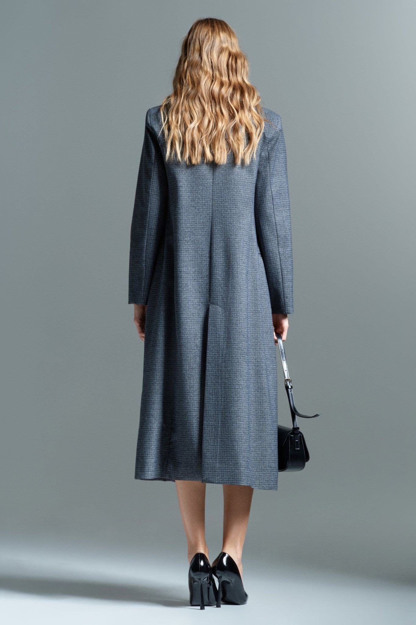 Double-breasted tweed coat - iellele