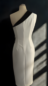 Asymmetrical Neckline Dress