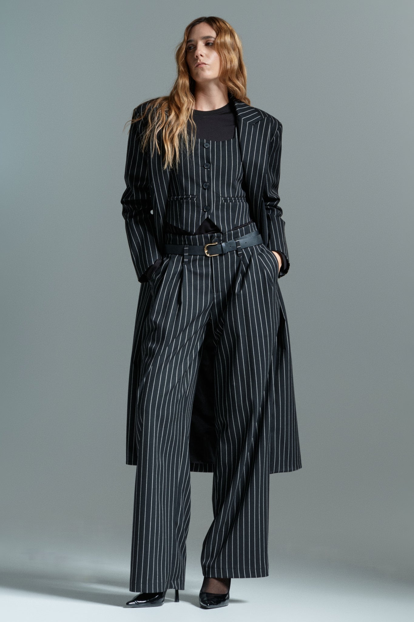 Tailored High-Waist Pants